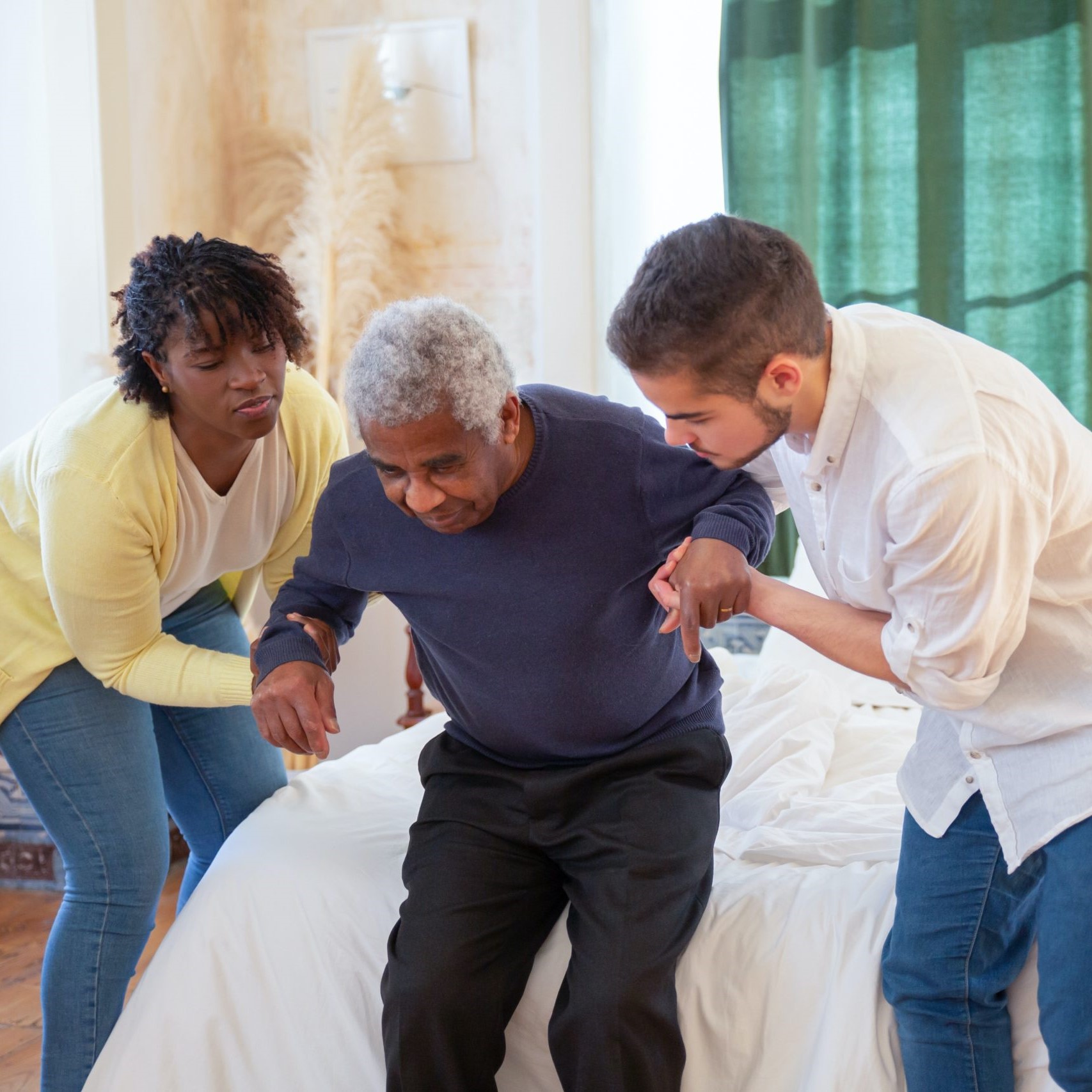 Person receiving supportive care at home